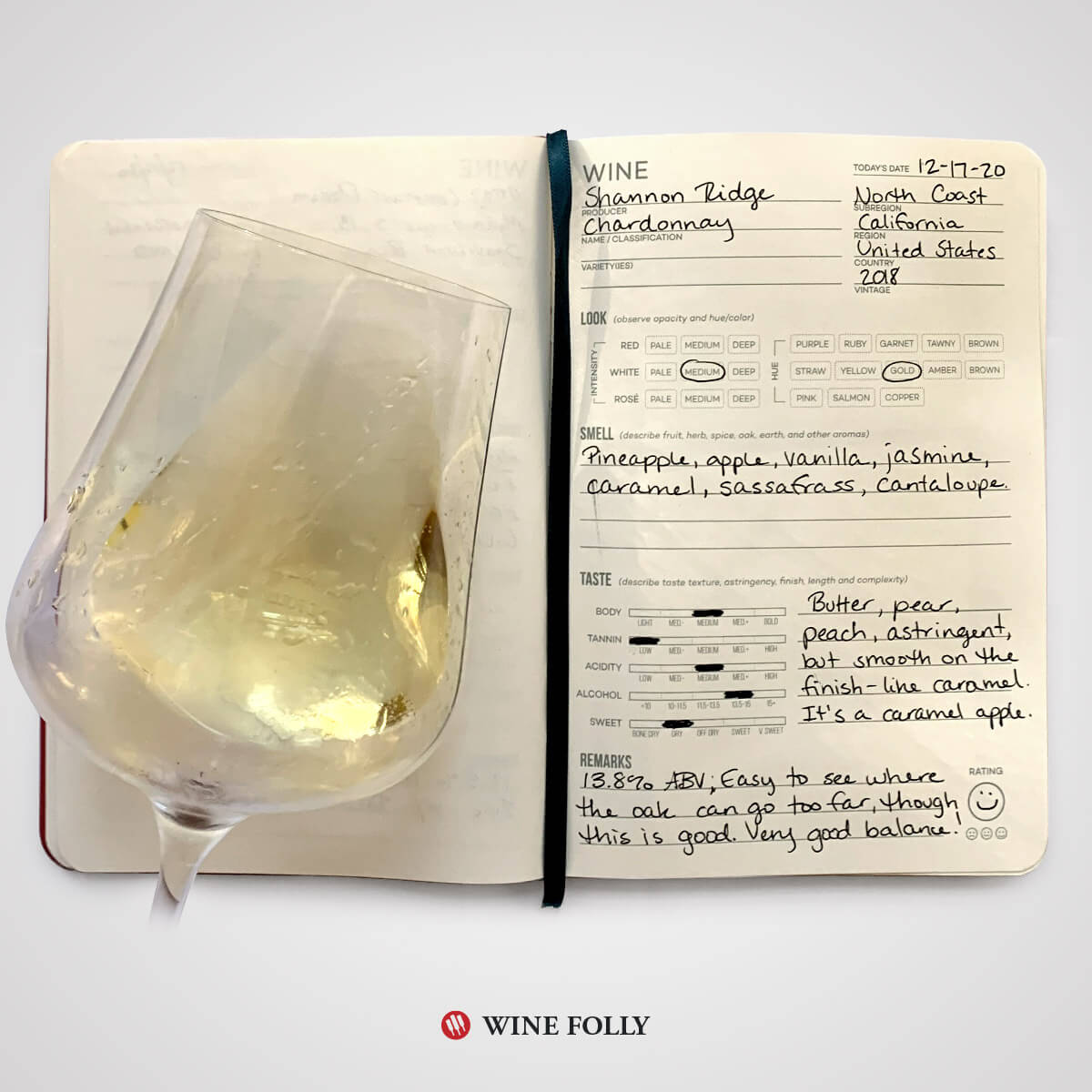 chardonnay-wine-tasting-notes-journal