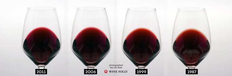 Merlot Color as it changes with age by Wine Folly