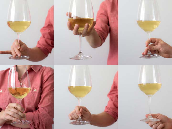 Holding a Wine Glass