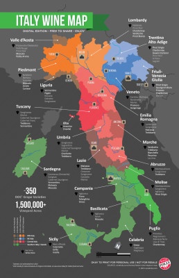 Italian Wine Regions Map by Wine Folly