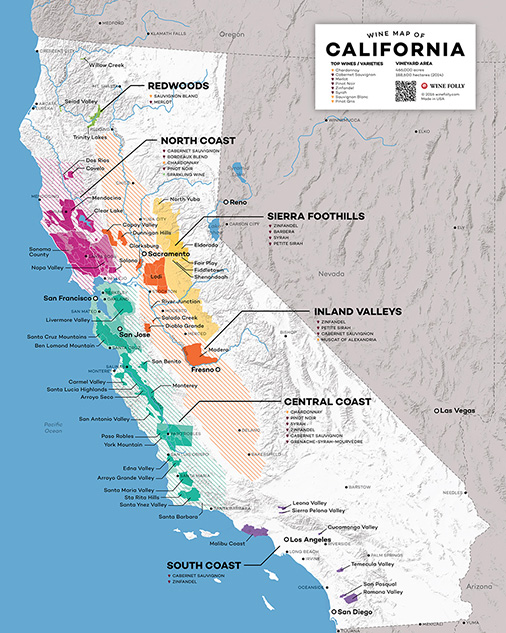 Wine Map of California