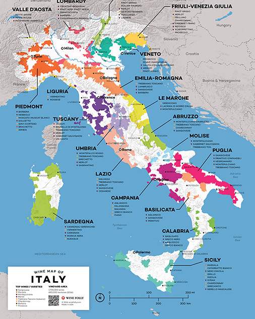 wine map of Italy - Wine Folly