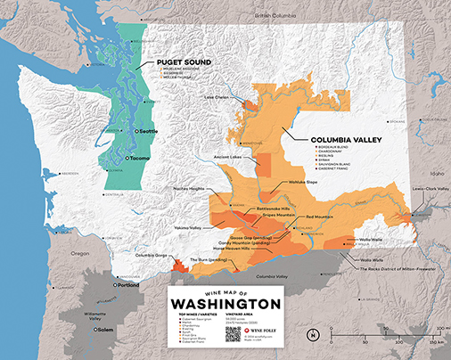 Wine Map of Washington State - Wine Folly