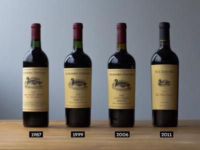 Duckhorn 1987, 1999, 2006 and 2011 vintages of Three Palms Merlot by Wine Folly