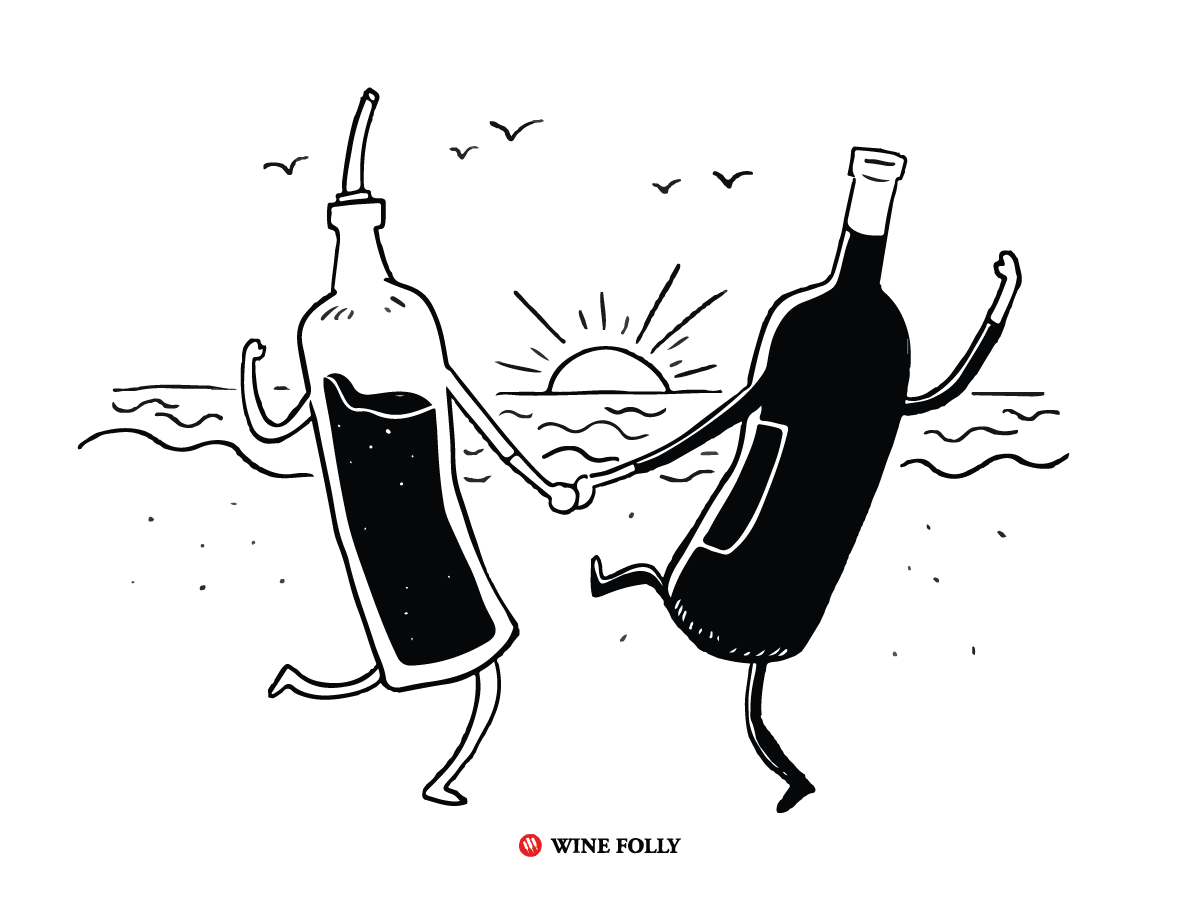 wine-faults cartoon-acetic-acid-volatile-acidity